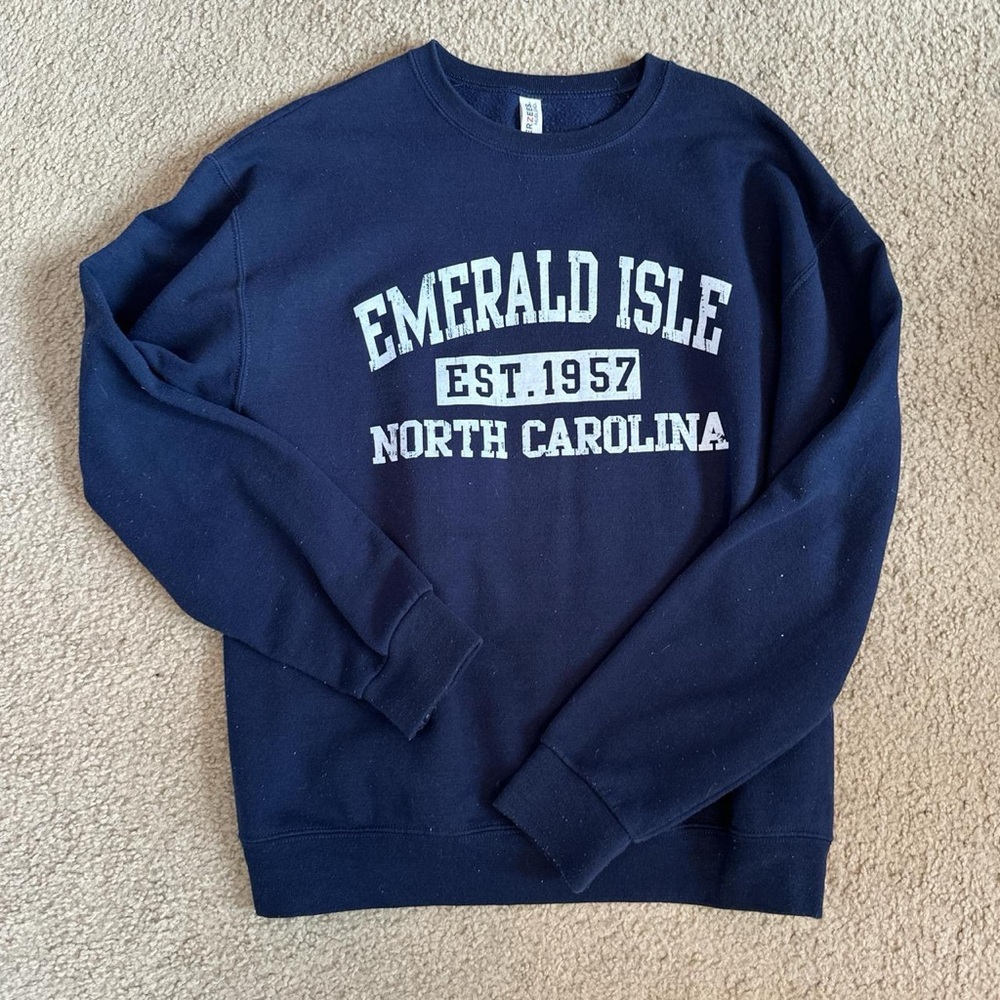 Emerald Men's Navy Crewneck Sweater